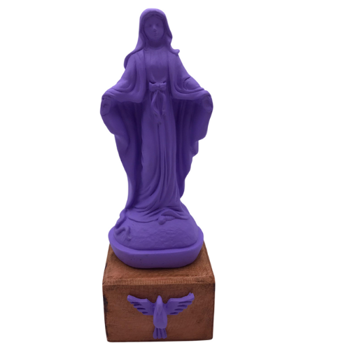 Imagem Nossa Senhora das Graças Lilás - Artesã Viviane