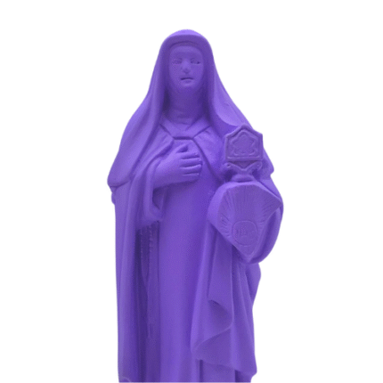 Imagem Santa Efigênia Lilás – Artesã Viviane