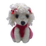 Cachorrinho Lulu da Pomerania Branco Amigurumi – Artesã
