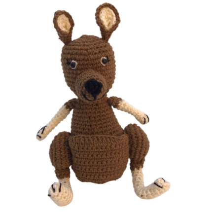 Canguru Amigurumi – Artesã Maria Aparecida