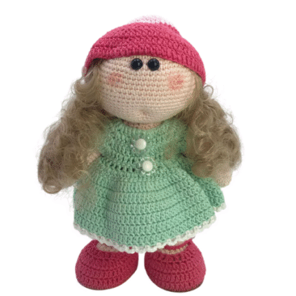 Amigurumi Moçinha Levadinha - Artesã Adriana