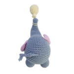Amigurumi Elefantinho Com Balão Cinza Claro - Artesã Adriana - Imagem 2
