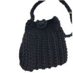 Bolsa Saco Preta - Artesã Marlene - Imagem 2
