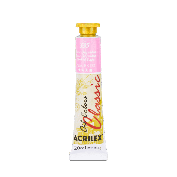TINTA OIL COLORS ACRILEX 20 ML LACA ORQUIDEA 335 - Imagem 2
