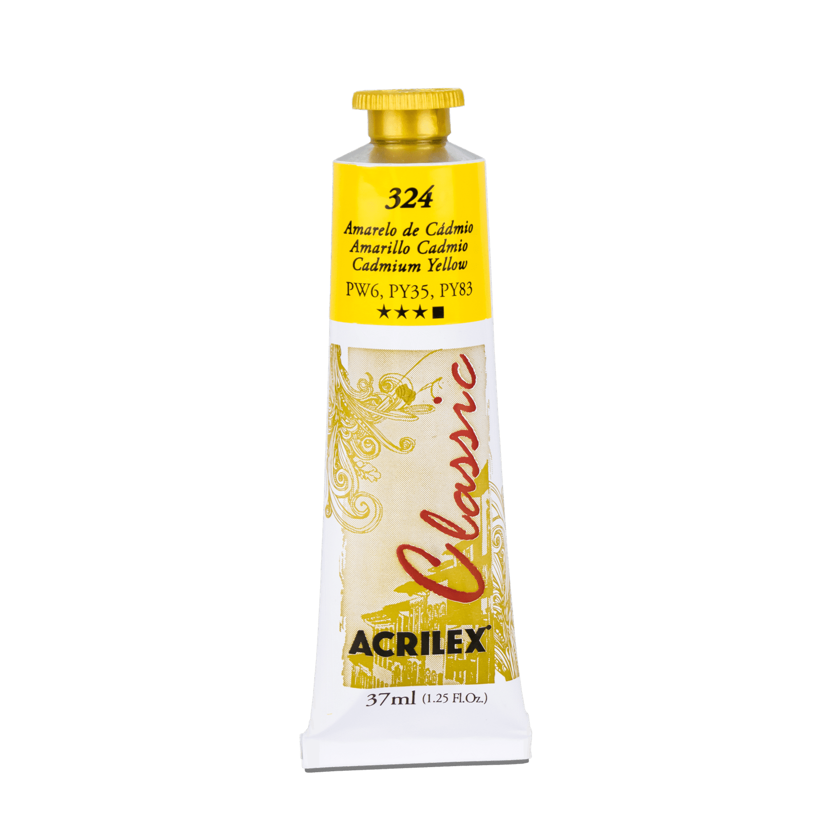 TINTA OIL COLORS CLASSIC 37ML ACRILEX AMARELO DE CADMIO 324