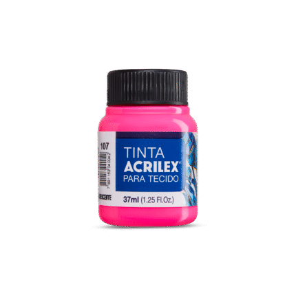 TINTA TECIDO ACRILEX 37ML FLUOR MARAVILHA 107