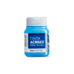 TINTA TECIDO ACRILEX 37ML AZUL CELESTE 503 - Imagem 2