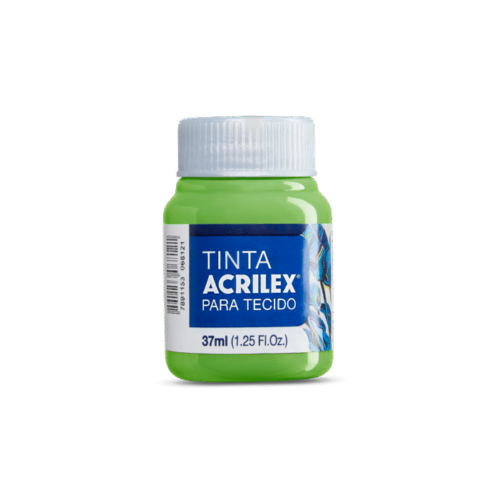 TINTA TECIDO ACRILEX 37ML VERDE FOLHA 510 - Imagem 2