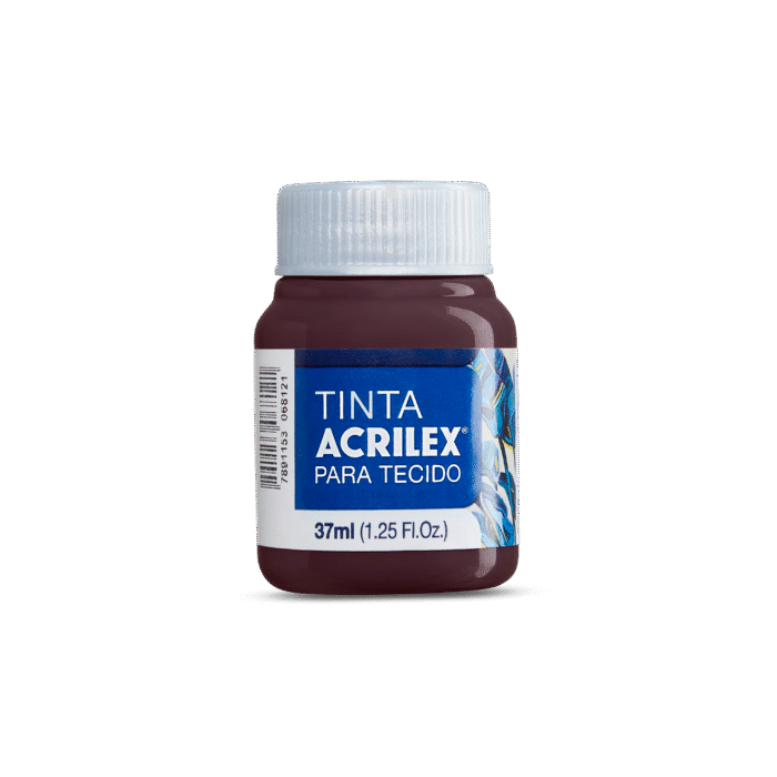 TINTA TECIDO ACRILEX 37ML TERRA QUEIMADA 514