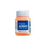 TINTA TECIDO ACRILEX 37ML SALMAO 518 - Imagem 2