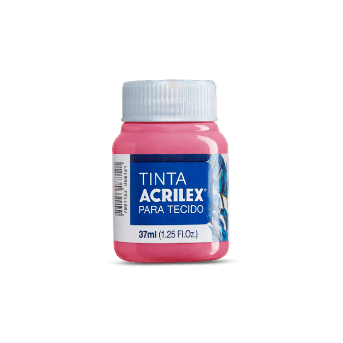 TINTA TECIDO ACRILEX 37ML PINK 527 - Imagem 2