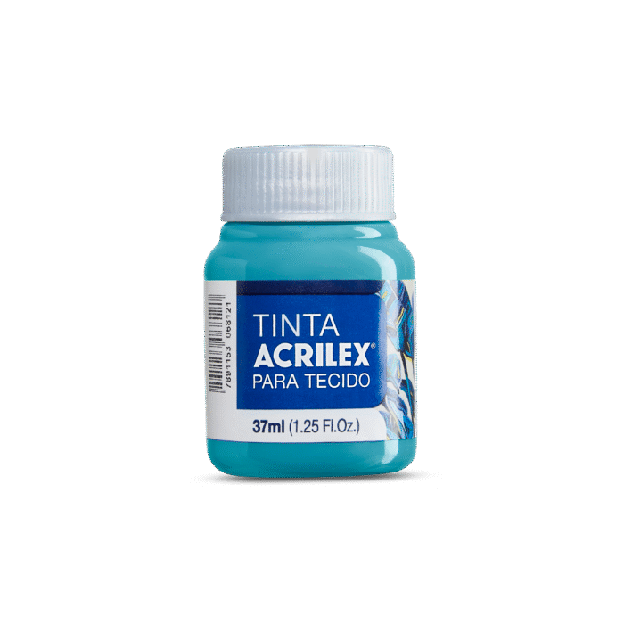 TINTA TECIDO ACRILEX 37ML AZUL MAR 535