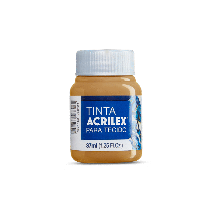 TINTA TECIDO ACRILEX 37ML SIENA NATURAL 539 - Imagem 2