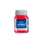 TINTA TECIDO ACRILEX 37ML VERMELHO VIVO 541 - Imagem 2