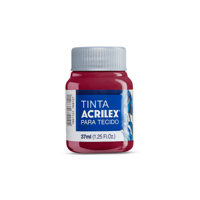 TINTA TECIDO ACRILEX 37ML PURPURA 550 - Imagem 2
