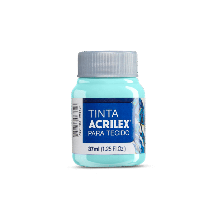 TINTA TECIDO ACRILEX 37ML VERDE GLACIAL 552 - Imagem 2