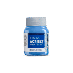 TINTA TECIDO ACRILEX 37ML AZUL CARIBE 560 - Imagem 2