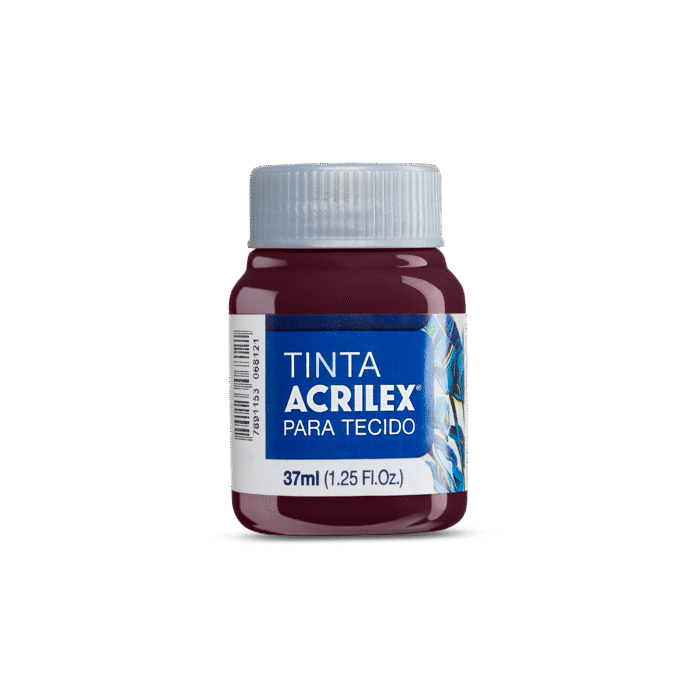 TINTA TECIDO ACRILEX 37ML VINHO 565