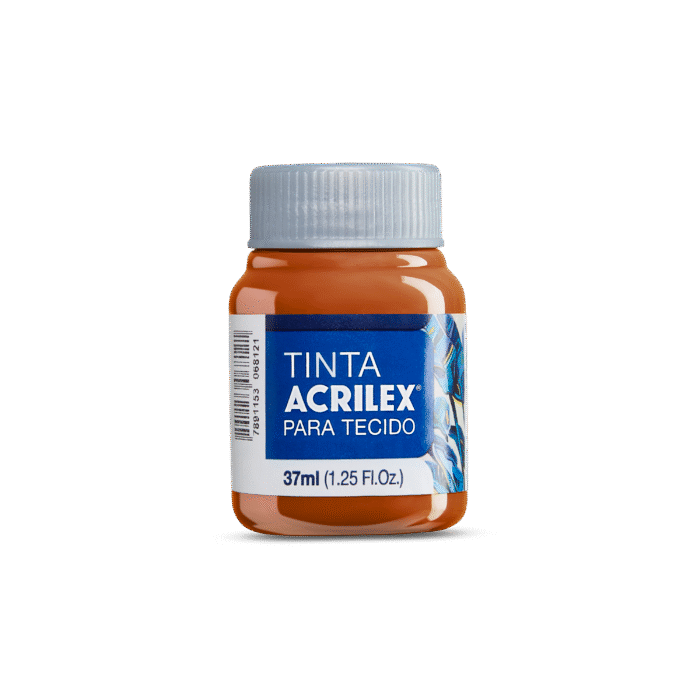 TINTA TECIDO ACRILEX 37ML CARAMELO 569 - Imagem 2