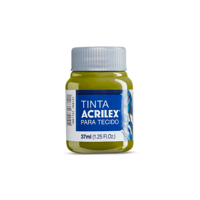 TINTA TECIDO ACRILEX 37ML VERDE PISTACHE 570 - Imagem 2