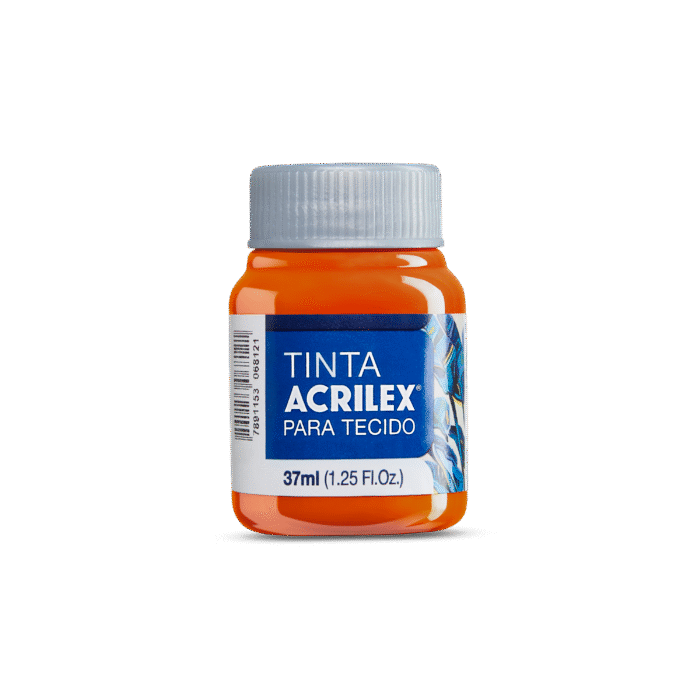 TINTA TECIDO ACRILEX 37ML CENOURA 576 - Imagem 2