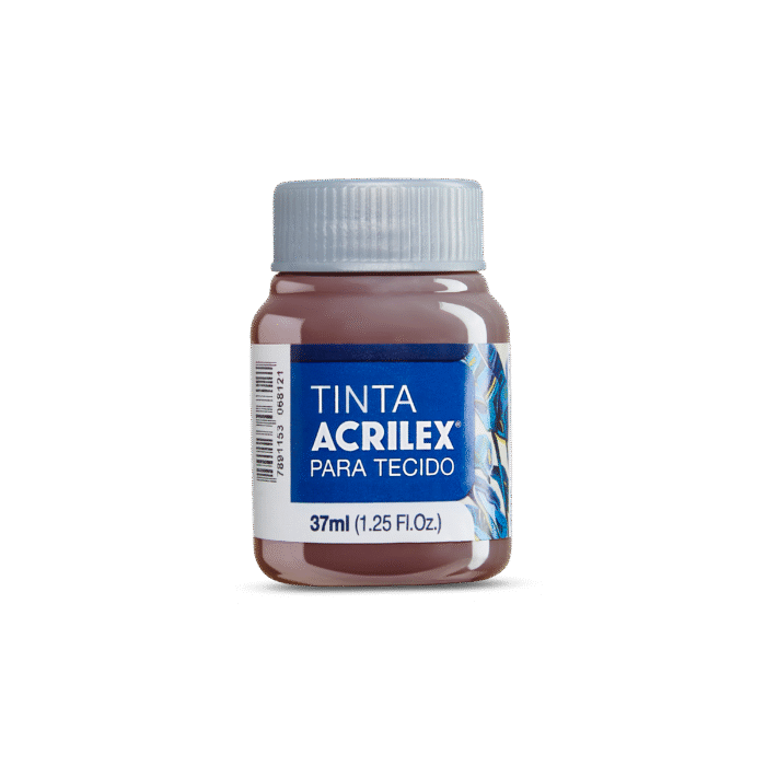 TINTA TECIDO ACRILEX 37ML CAPUCCINO 585 - Imagem 2