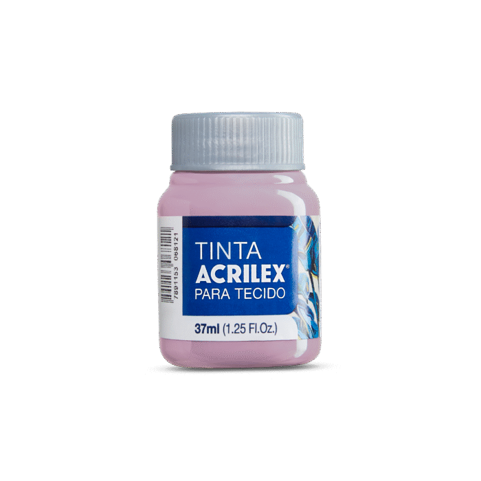 TINTA TECIDO ACRILEX 37ML LILAS SECO 633 - Imagem 2