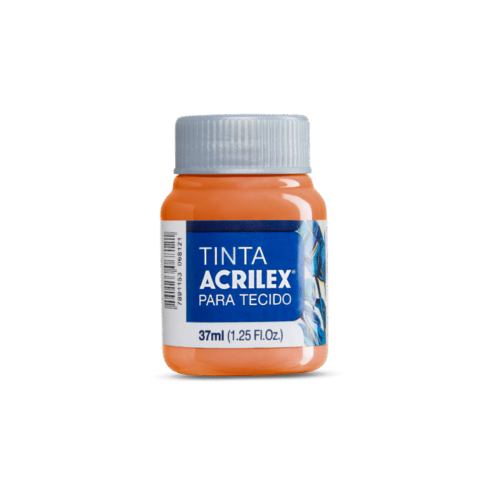 TINTA TECIDO ACRILEX 37ML TIJOLO 643 - Imagem 2