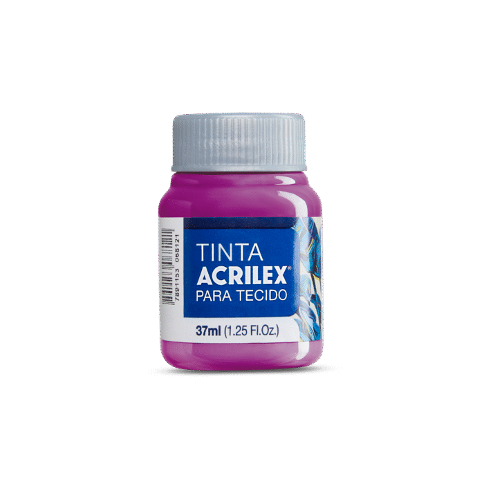 TINTA TECIDO ACRILEX 37ML FUCHSIA 804 - Imagem 2