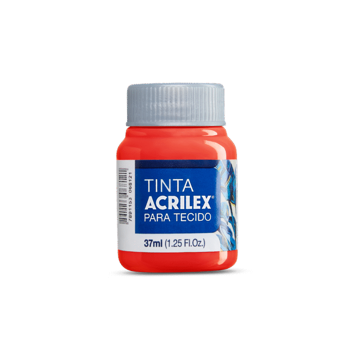 TINTA TECIDO ACRILEX 37ML GOIABA QUEIMADA 805 - Imagem 2
