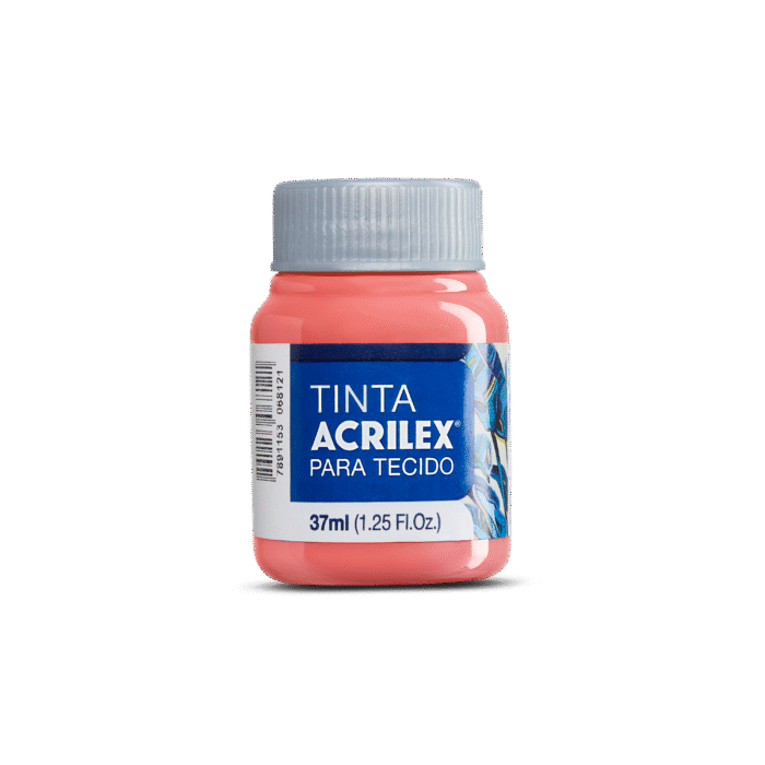 TINTA TECIDO ACRILEX 37ML FLAMINGO 829 - Imagem 2