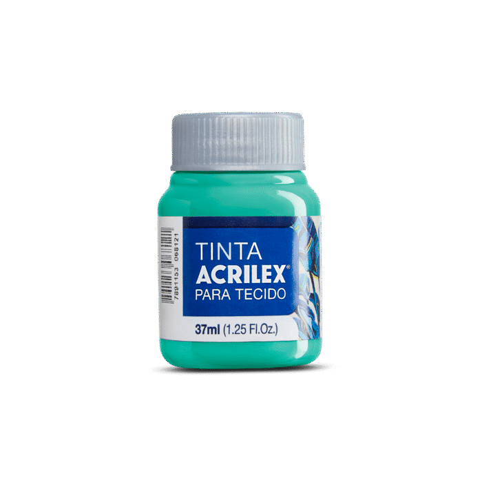 TINTA TECIDO ACRILEX 37ML MENTA 990 - Imagem 2