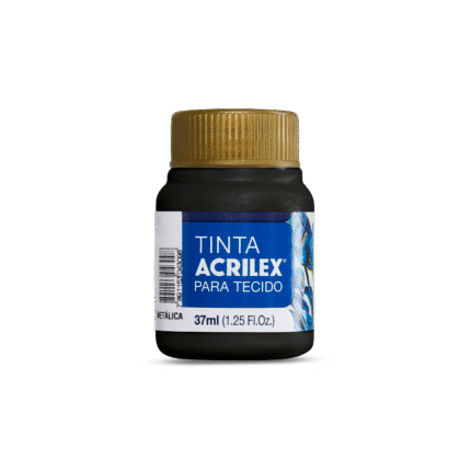 TINTA TECIDO ACRILEX 37ML PRETO 520
