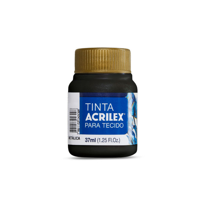 TINTA TECIDO ACRILEX 37ML PRETO 520