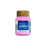 TINTA TECIDO ACRILEX 37ML ROSA 537 - Imagem 2