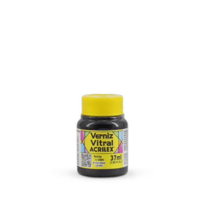 VERNIZ VITRAL ACRILEX 37ML AMARELO OURO 505