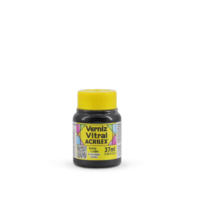 VERNIZ VITRAL ACRILEX 37ML AMARELO OURO 505