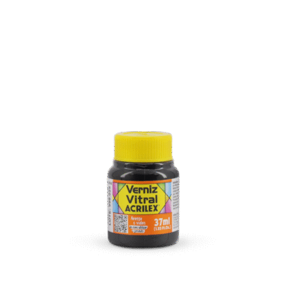 VERNIZ VITRAL ACRILEX 37ML LARANJA 517