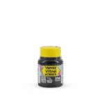 VERNIZ VITRAL ACRILEX 37ML PRETO 520 - Imagem 2