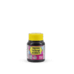 VERNIZ VITRAL ACRILEX 37ML ROSA 537 - Imagem 2