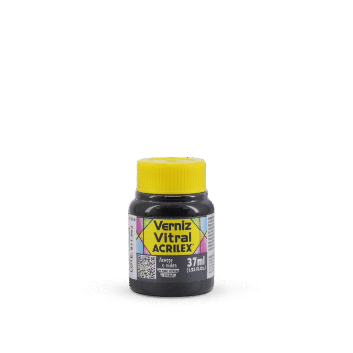 VERNIZ VITRAL ACRILEX 37ML CINZA LUNAR 574 - Imagem 2
