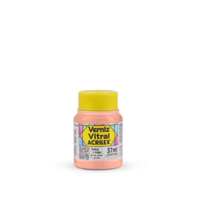 VERNIZ VITRAL ACRILEX 37ML PELE 547 - Imagem 2