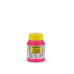 VERNIZ VITRAL ACRILEX 37ML VERMELH CARMIM 509 - Imagem 2