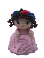 Boneca Escondida no Boquet - Artesã Mariana