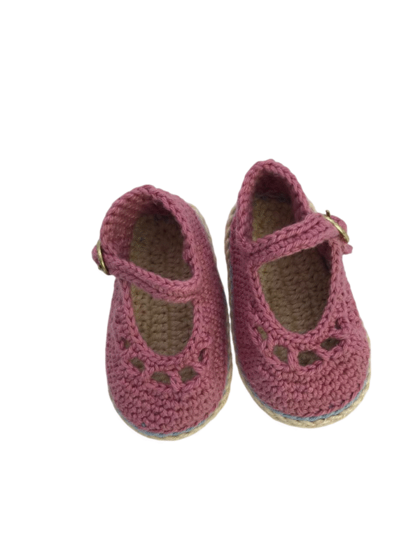 Sandália de Bebê Crochet Lilás - Artesã Zely