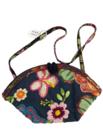 Bolsa Bordada Estampada Floral - Artesã Marlene