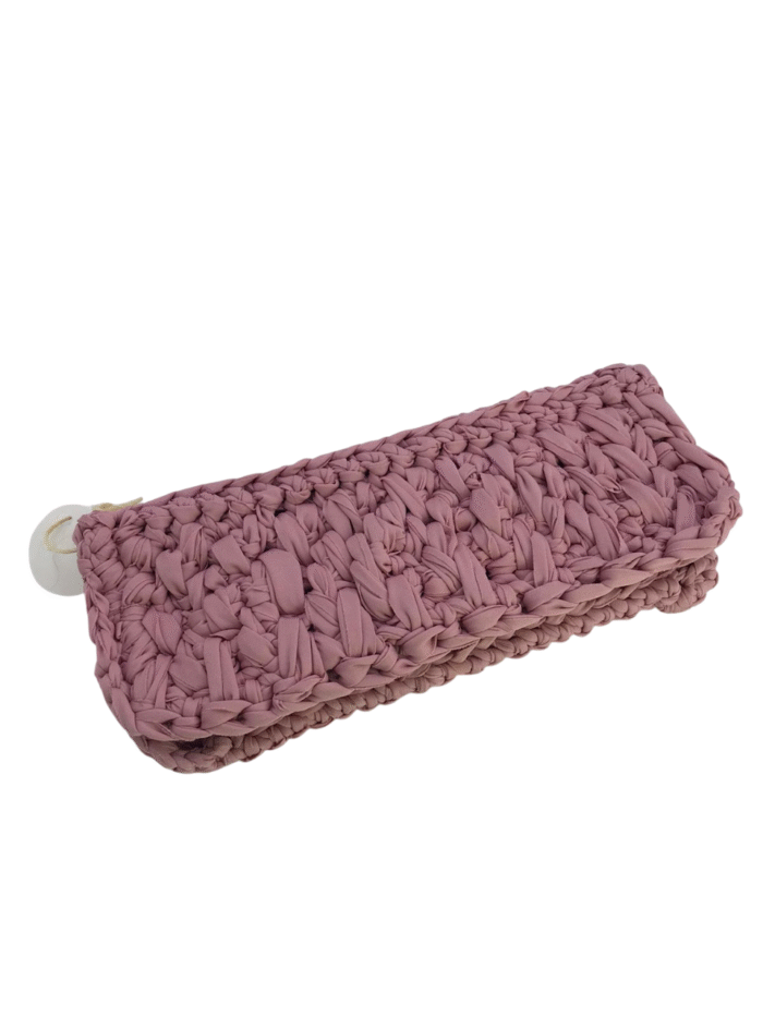 Bolsa Carteira Rosa - Artesã Marlene - Imagem 1